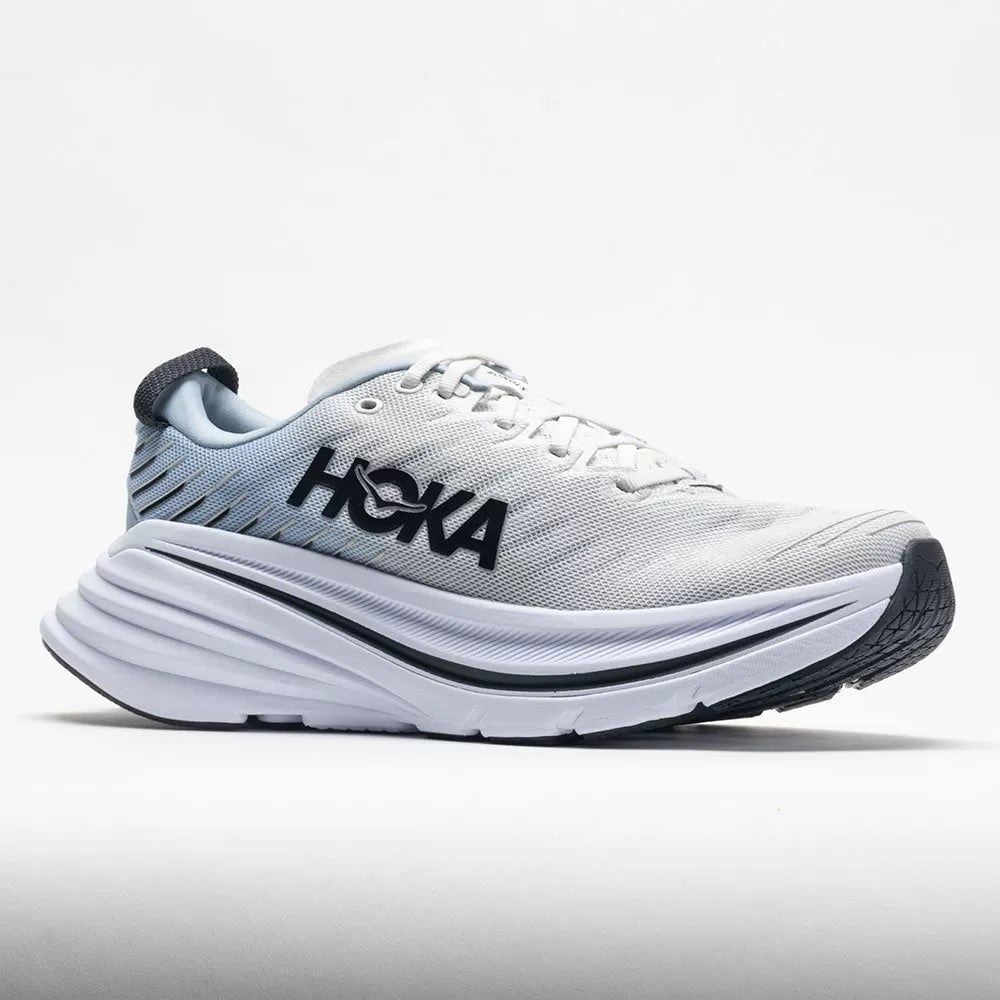 HOKA Bondi X Men's Blanc de Blanc/Blue Fog