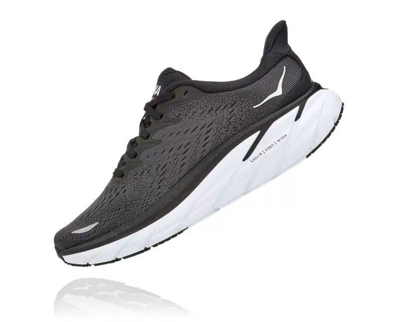 Women's Clifton 8 BLACK / WHITE