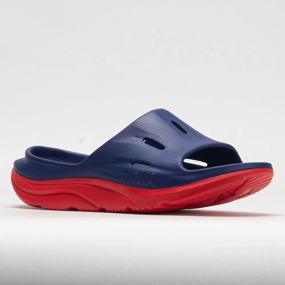 HOKA Ora Slide 3 Unisex Bellwether Blue/Red Alert