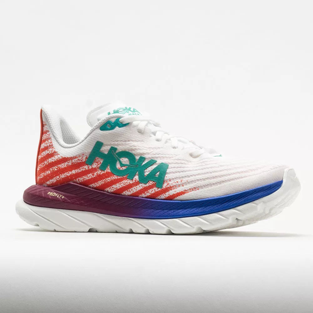 HOKA Mach 5 Men's White/Flame