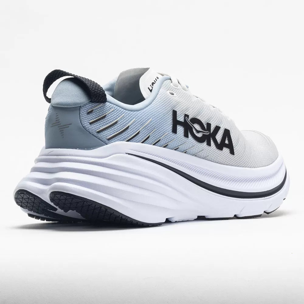 HOKA Bondi X Men's Blanc de Blanc/Blue Fog