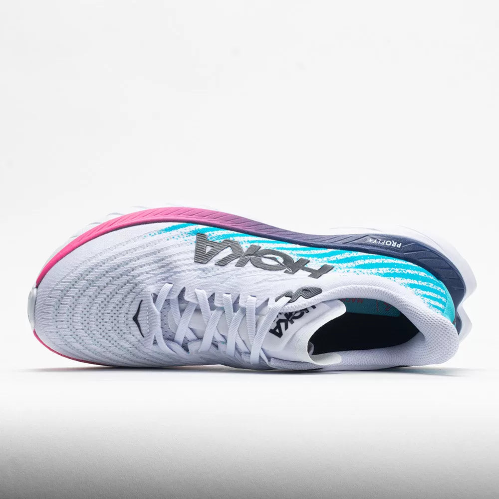HOKA Mach 5 Men's White/Scuba Blue